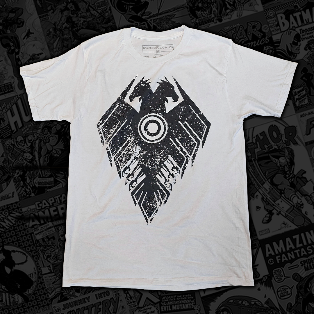 Ascencia Military Logo T-Shirt White with Black Print SDCC 2024 Exclusive