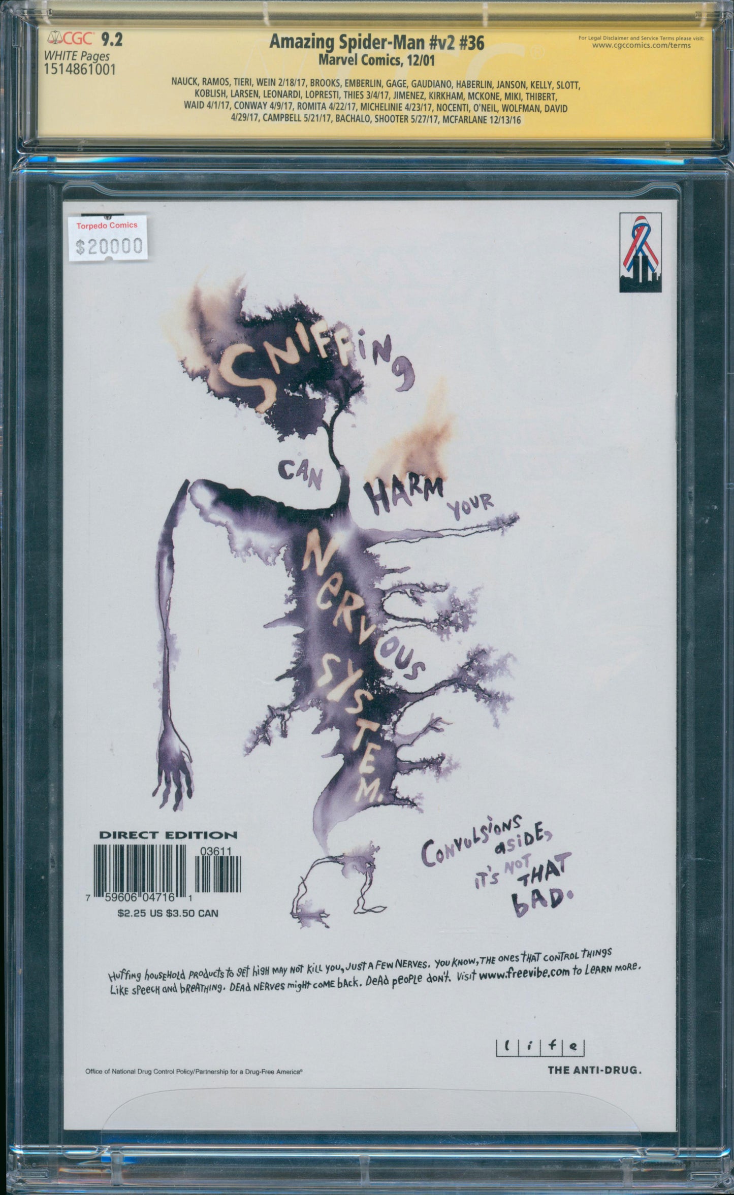 Amazing Spider-Man #v2 #36 9.2 CGC Multiple Signatures