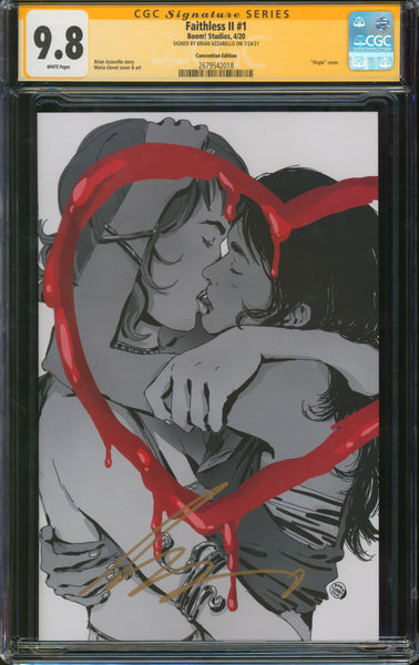 Faithless II #1, CGC 9.8 Signed by Brian Azzarello