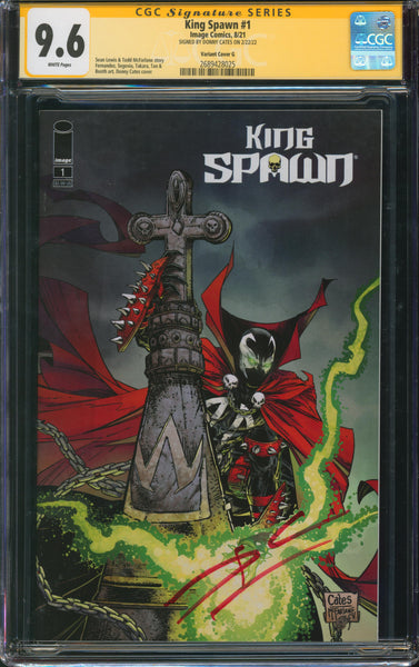 King Spawn #1, CGC 9.6 Variant Cover G Signed by Donny Cates