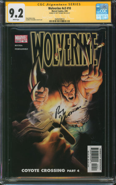Wolverine #v3 #10 9.2 CGC Signed by Roy Thomas