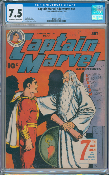 Captain Marvel Adventures #47 CGC 7.5 Blue Label