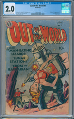 Out of this World #1 2.0 CGC Origin & 1st App of Crop the Barbarian