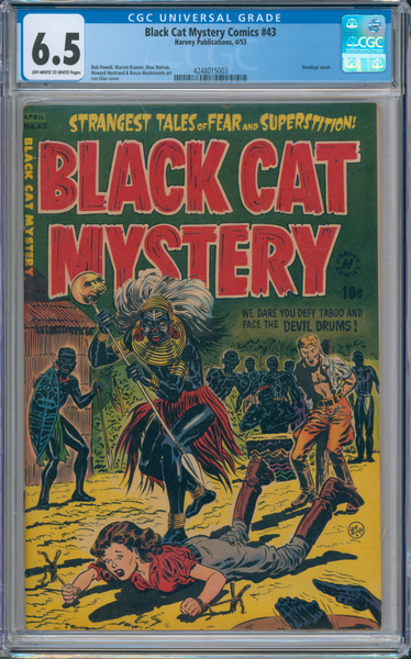 Black Cat Mystery Comics #43 6.5 CGC Bondage cover
