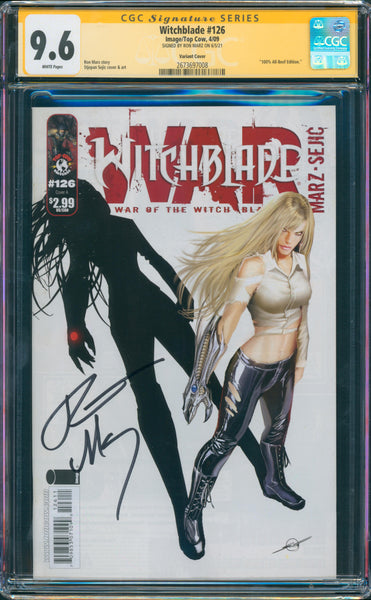 Witchblade #126 9.6 CGC Signed by Ron Marz