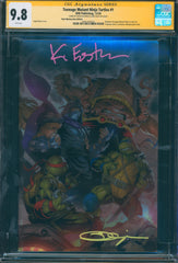 Teenage Mutant Ninja Turtles #1 9.8 CGC Foil Cover Signed Eastman & Shah