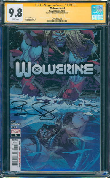 Wolverine #4 9.8 CGC Signed by Benjamin Percy