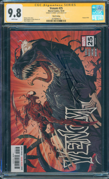 Venom #25 9.8 CGC Signed by Donny Cates Third Printing