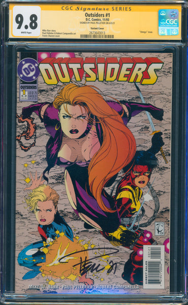 Outsiders #1 9.8 CGC Signed by Paul Pelletier Variant Cover "Omega" Issue