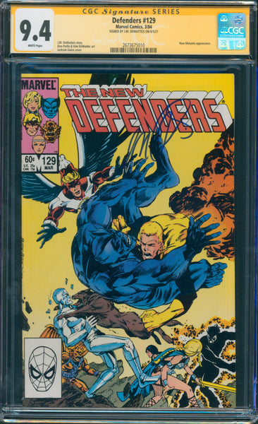 Defenders #129, CGC 9.4 Signed by J.M. DeMatteis