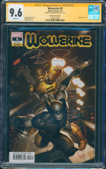 Wolverine #9 9.6 CGC Signed by Benjamin Percy Brown Variant Cover