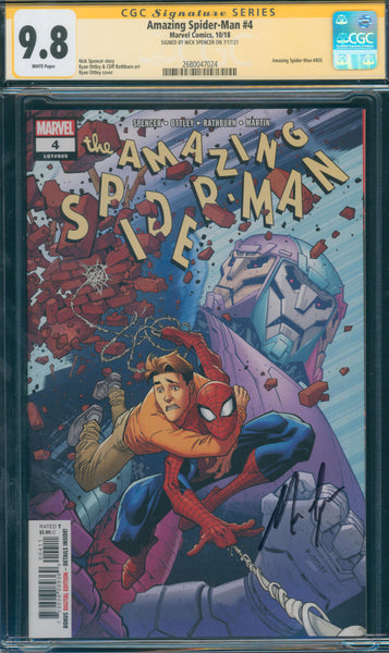 Amazing Spider-Man #4 9.8 CGC Signed by Nick Spencer