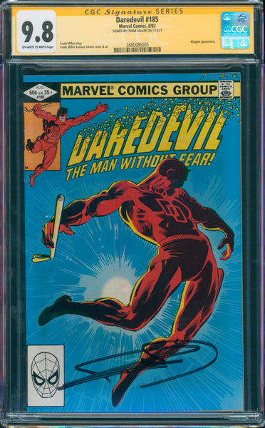 Daredevil #185 9.8 CGC Signed by Frank Miller