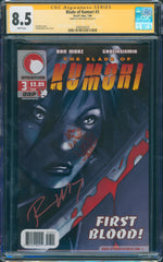 Blade of Kumori #3 8.5 CGC Signed by Ron Marz