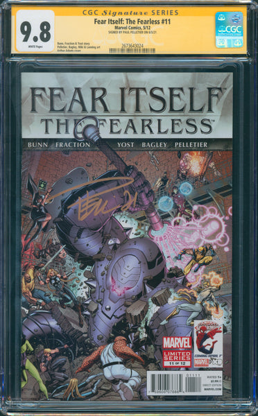 Fear Itself: The Fearless #11 9.8 CGC Signed by Paul Pelletier