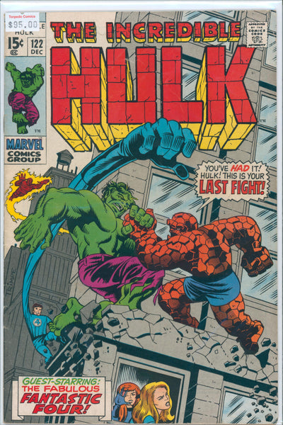 Incredible Hulk #122 5.5 FN- Raw Comic