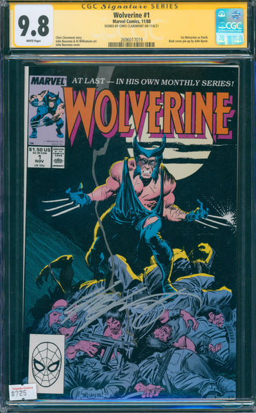 Wolverine #1 9.8 CGC Signed Chris Claremont 1st Wolverine as Patch