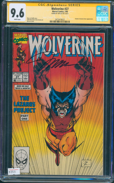 Wolverine #27 9.6 CGC Signed by Jim Lee