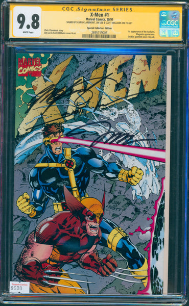 X-Men #1 9.8 CGC Special Collectors Ed. Signed Claremont, Lee & Williams