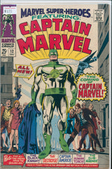 Marvel Super-Heroes Featuring Captain Marvel #12 6.5 FN+ Raw Comic