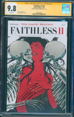 Faithless II #6 9.8 CGC Signed by Brian Azzarello