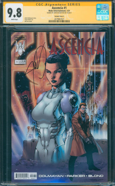 Ascencia #1 9.8 CGC Variant Cover C Signed by John Dolmayan