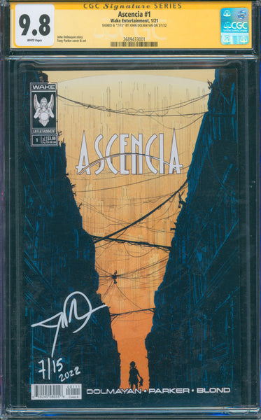 Ascencia #1 9.8 CGC Signed 7/15 by John Dolmayan