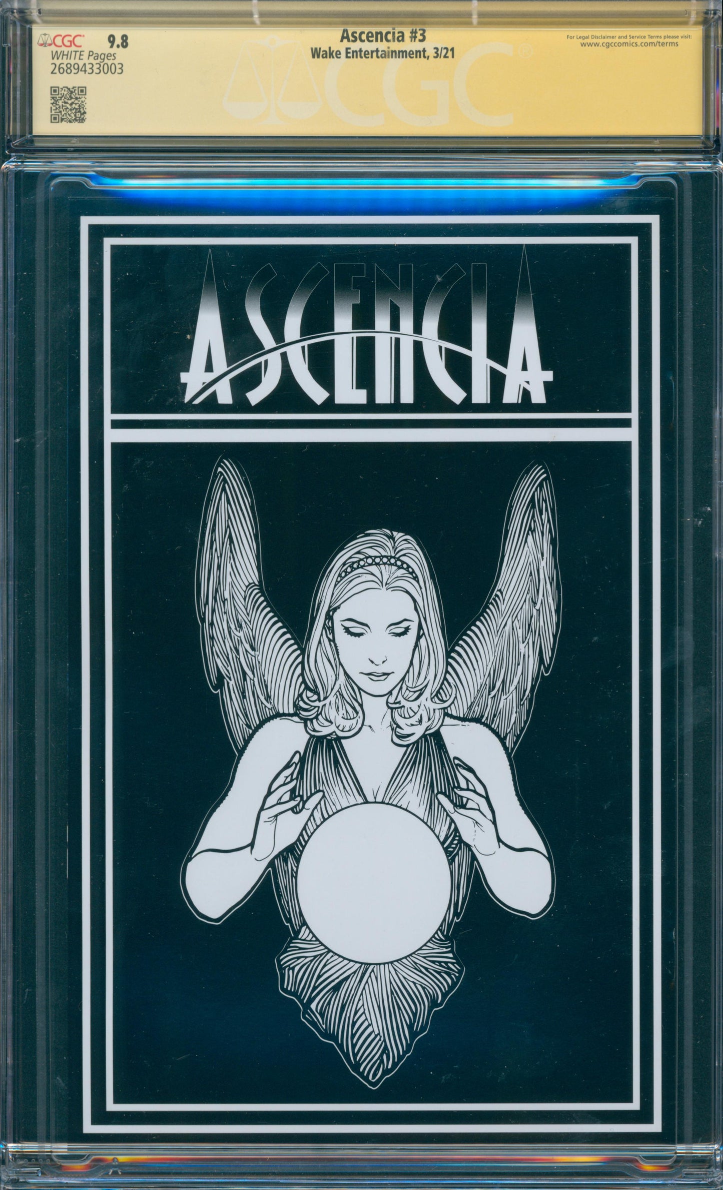 Ascencia #3 9.8 CGC Signed 7/15 by John Dolmayan