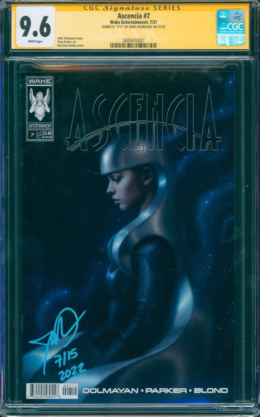 Ascencia #7 9.8 CGC Signed 7/15 by John Dolmayan