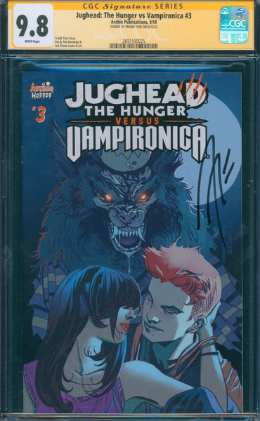 Jughead: The Hunger vs Vampironica #3 9.8 CGC Signed by Frank Tieri