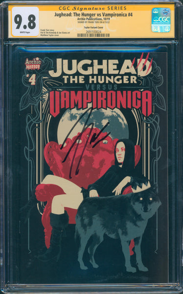 Jughead: The Hunger vs Vampironica #4 9.8 CGC Taylor Variant Signed Frank Tieri
