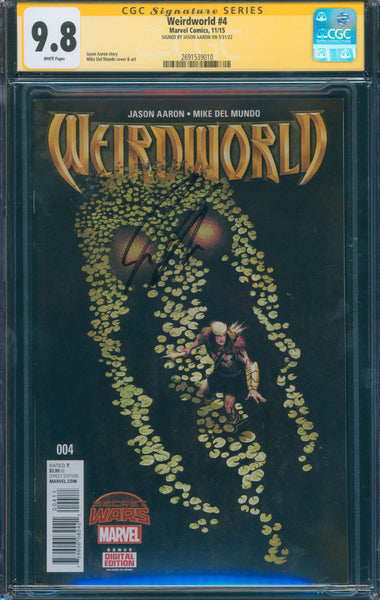 Weirdworld #4 9.8 CGC Signed by Jason Aaron