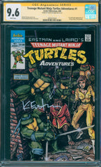 Teenage Mutant Ninja Turtles Adventures #1 9.6 CGC Signed Kevin Eastman