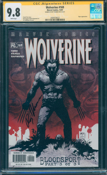 Wolverine #169 9.8 CGC Signed by Roy Thomas