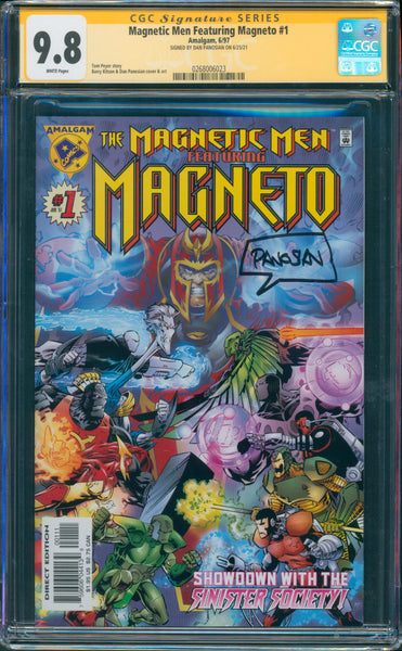 Magnetic Men Featuring Magneto #1 9.8 CGC Signed Dan Panosian