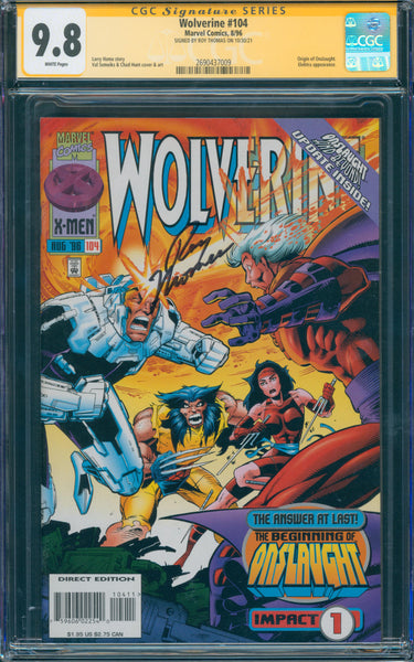 Wolverine #104 9.8 CGC Signed by Roy Thomas Origin of Onslaught