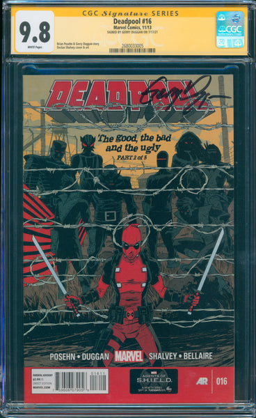 Deadpool #16 9.8 CGC Signed by Gerry Duggan
