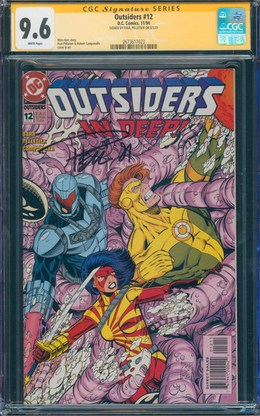 Outsiders #12 9.6 CGC Signed by Paul Pelletier