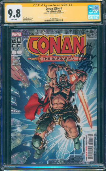 Conan 2099 #1 9.8 CGC Signed by Gerry Duggan