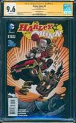 Harley Quinn #8 9.6 CGC Johnson Variant Cover Signed by Dave Johnson