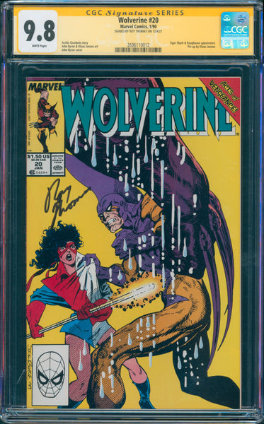 Wolverine #20 9.8 CGC Signed by Roy Thomas