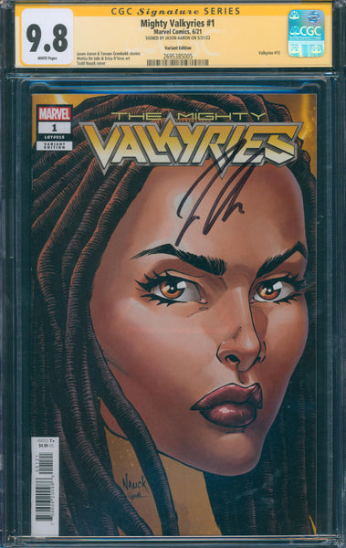 Mighty Valkyries #1 9.8 CGC Variant Edition Signed by Jason Aaron