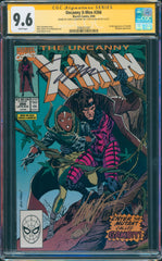 Uncanny X-Men #266 9.6 CGC Signed by Chris Claremont & Jim Lee