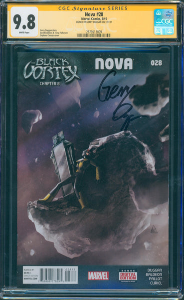 Nova #28 9.8 CGC Signed by Gerry Duggan