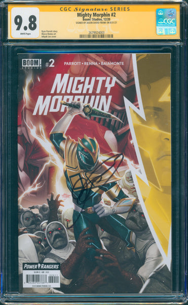 Mighty Morphin #2 9.8 CGC Signed by Jason David Frank