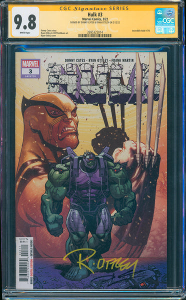 Hulk #3 9.8 CGC Signed by Donny Cates & Ryan Ottley