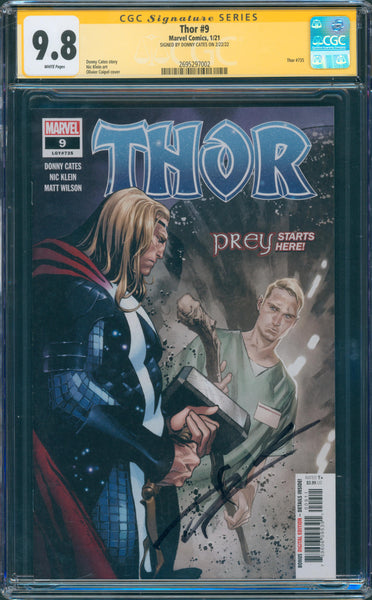 Thor #9 9.8 CGC Signed by Donny Cates