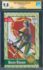 Mty Morphin Power Rangers #50 9.8 CGC Trading Card Ed. Signed Jason David Frank