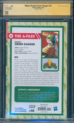 Mty Morphin Power Rangers #50 9.8 CGC Trading Card Ed. Signed Jason David Frank
