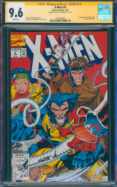 X-Men #4 9.6 CGC Signed by Scott Williams 1st App of Omega Red